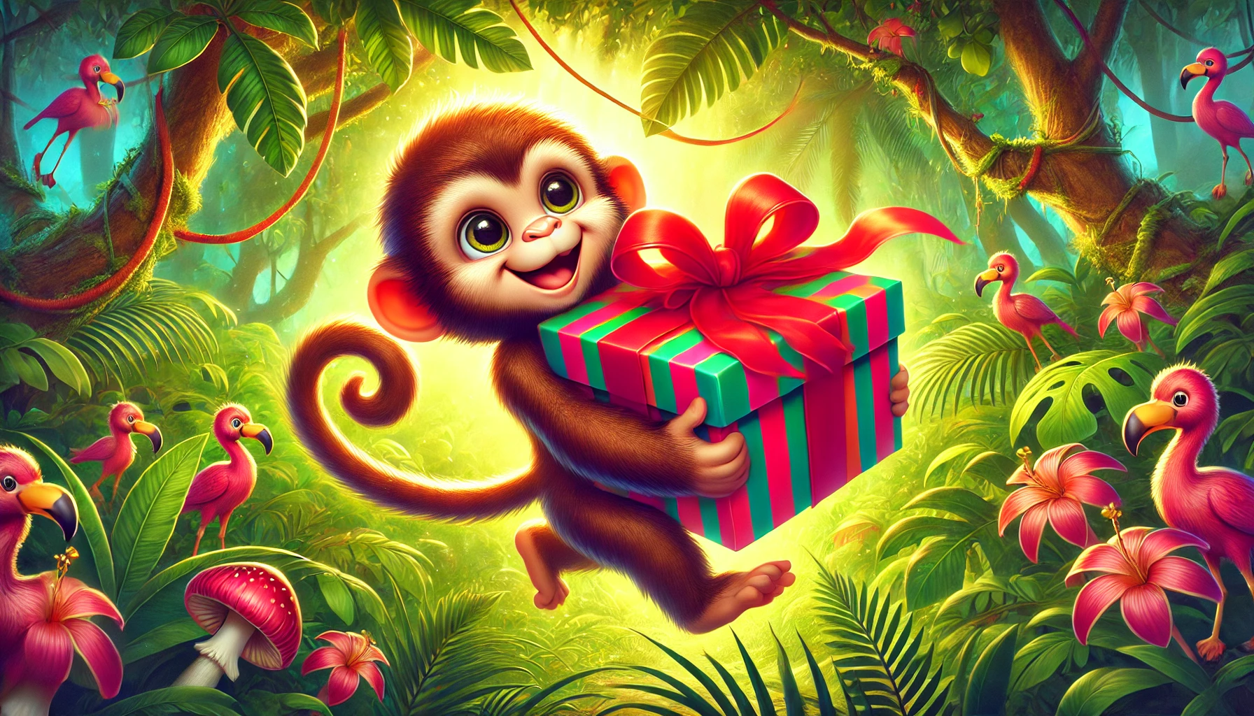 monkey carrying a box